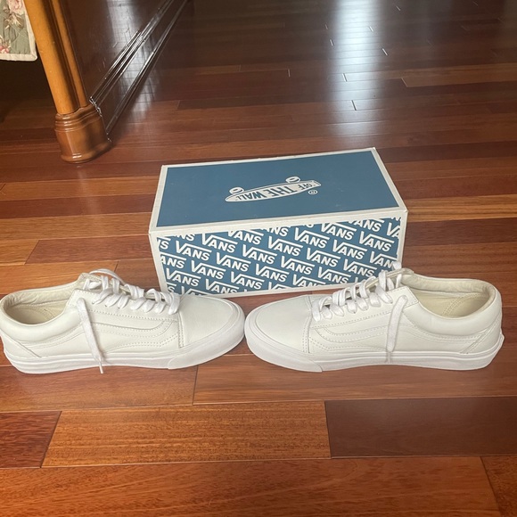 Vans old skool og lx white leather size 11 - Picture 5 of 7